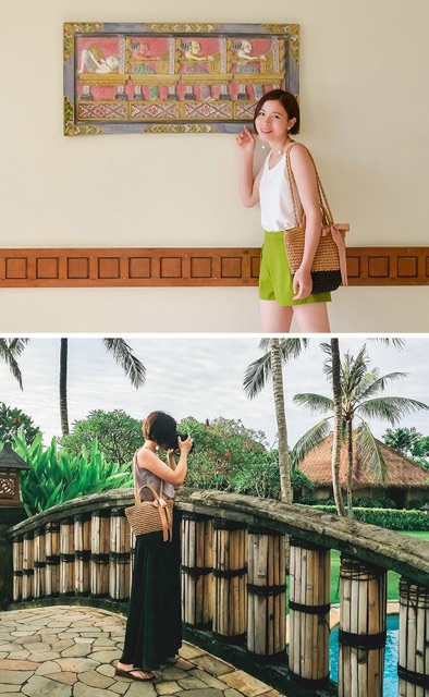 Túi đeo chéo cho nữ bằng cối đi biển cực chất