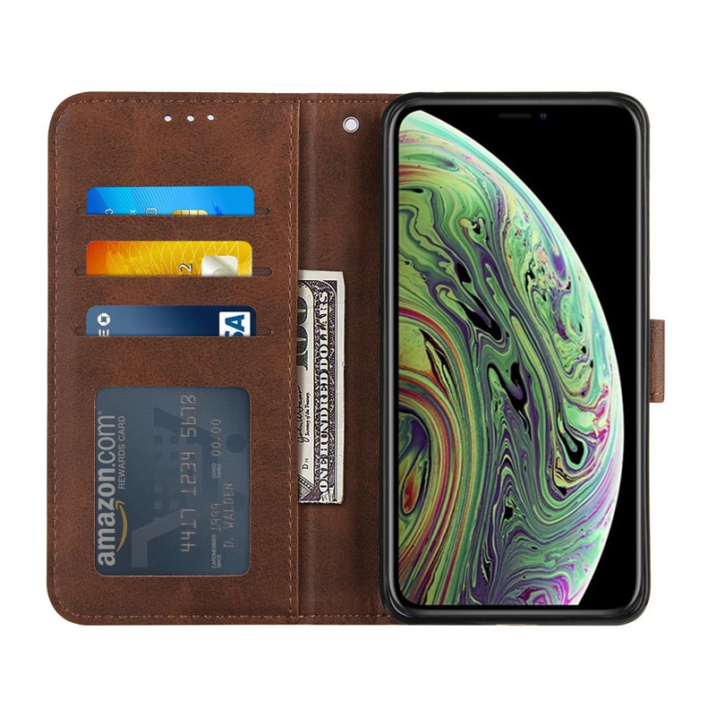 Bao da PU nam châm hình chiếc ví có ngăn đựng thẻ sang trọng cho iPhone XR XS Max 12 Pro Max 11 Pro Max 7 Plus 8 Plus