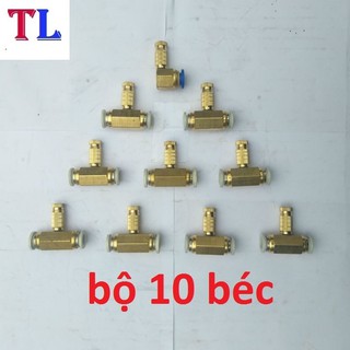bộ 10 béc phun sương bằng đồng - béc phun sương
