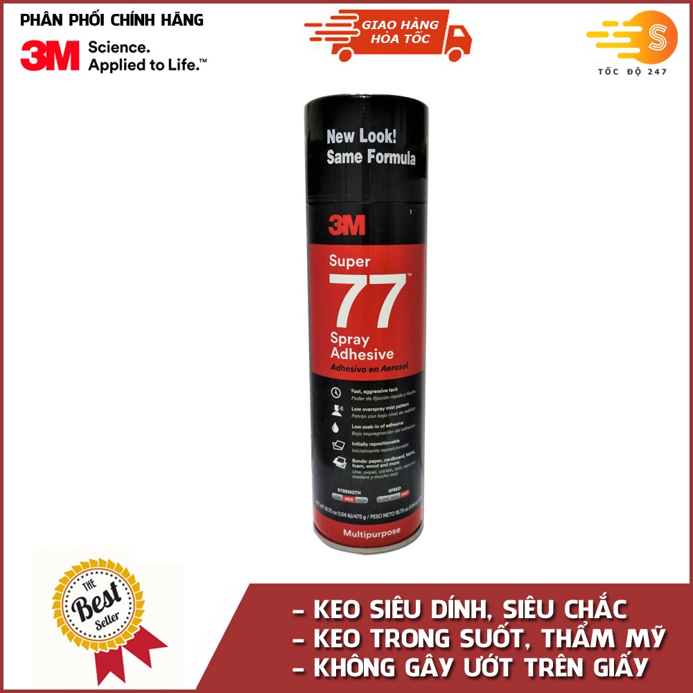 Keo phun xịt đa chức năng 3M Super 77