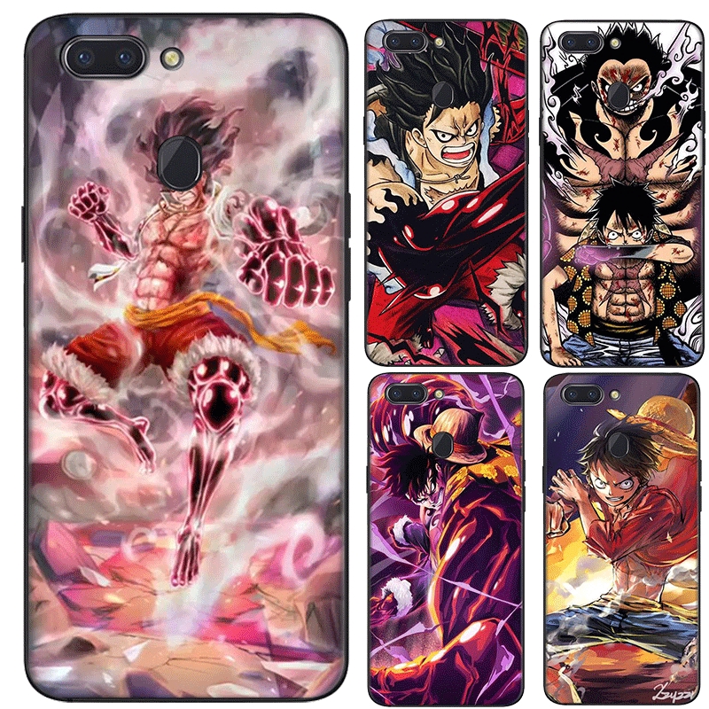 Ốp điện thoại mềm in hình Luffy anime One Piece cho OPPO A3S A5 A37 A39 A5S A7 A59 A77 F1S F3 F5 F7 F9