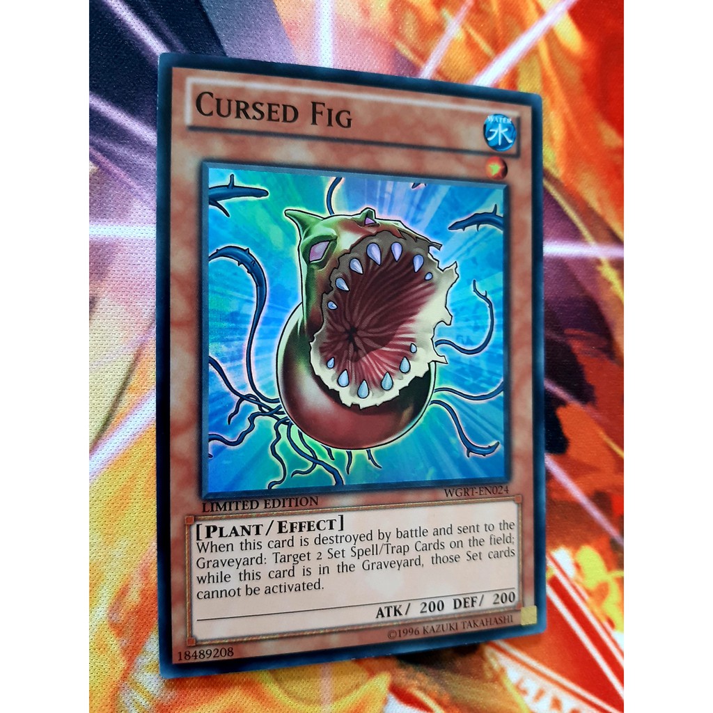 THẺ BÀI YUGIOH -MONSTER-Cursed Fig - WGRT-EN024 - Super Rare Limited 1st