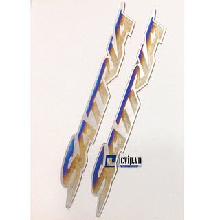 Bộ 2 Tem Logo Satria Titan Cao Cấp MS1893