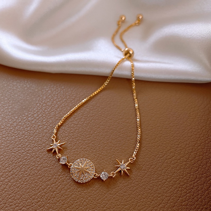 Vòng Tay Họa Tiết Bầu Trời Sao Thiết Kế Đơn Giản Thời Trang Cho Nữ