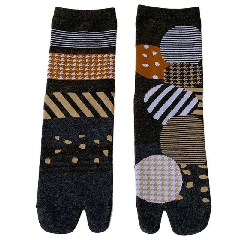 Tất xỏ ngón họa tiết hoa trừu tượng thời trang đẹp mắt cho unisex