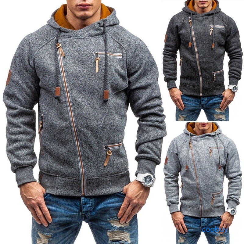 Áo hoodie thiết kế khóa kéo thời trang thể thao cho nam