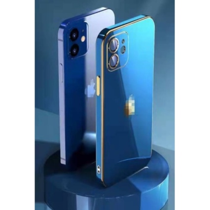 Ốp điện thoại chống sốc mạ viền sang trọng thích hợp cho iPhone 13 12 11 Pro Max XR X XS MAX 7 8 Plus + miếng dán camera