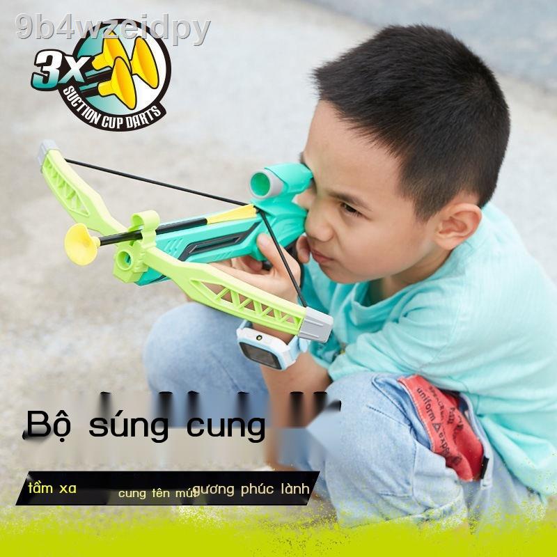 ✉Đồ chơi trẻ em bộ cung tên Giải trí ngoài trời bắn lớn tương tác giữa cha mẹ và con cái truyền thống nỏ mũi cậu bé bú
