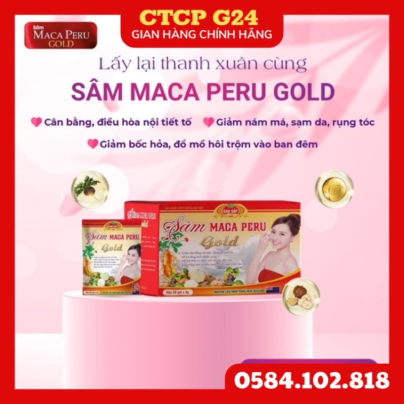 Sâm Maca Peru Gold cân bằng nội tiết tố, đẹp da đẹp dáng giảm rụng tóc