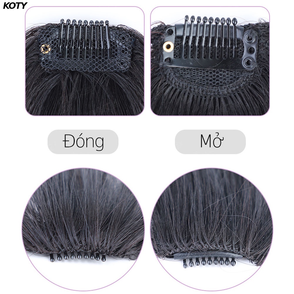 Tóc giả mái dài Hàn Quốc shop Koty, tóc giả kẹp mái bay sang chảnh điệu đà cho nữ TG6