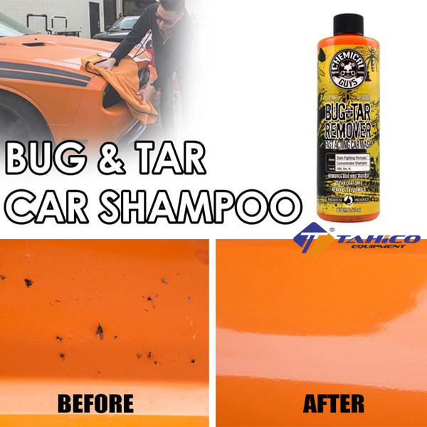 Dung dịch tẩy xác côn trùng, nhựa cây khi đậu dưới bóng cây Chemical Guys Bug and Tar Remover Fast Acting Car Wash 478ml