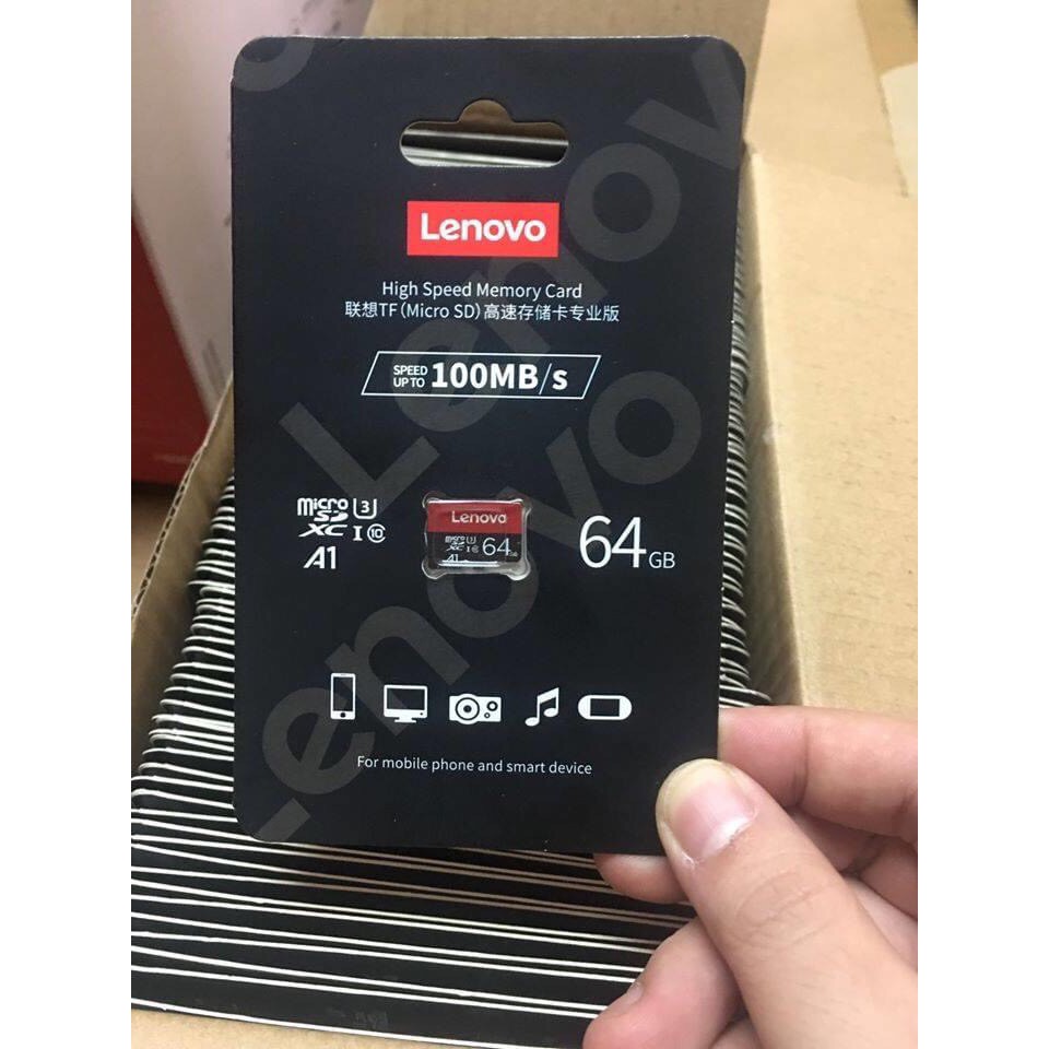 Thẻ Nhớ MicroSD 64GB Lenovo Class10 U3. BH 3 năm