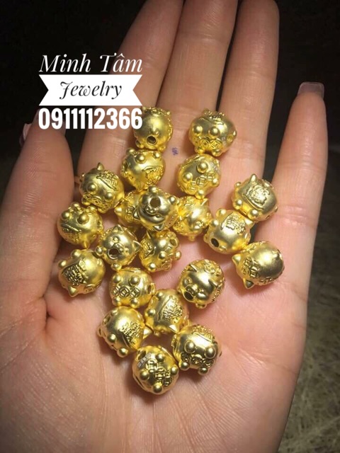 Charm heo bạc, bạc xi vàng mẫu mới 2019