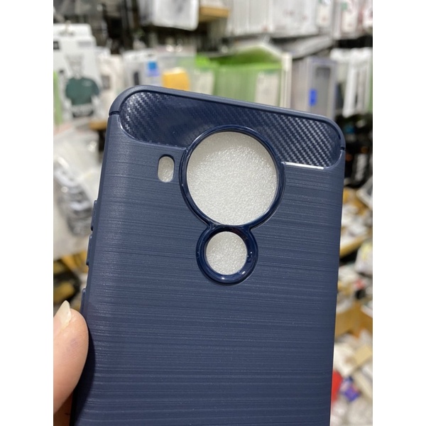 Ốp Nokia 5.4 dẻo dày có độ chống sóc nhẹ,vân kiểu nhôm xước nhám.
