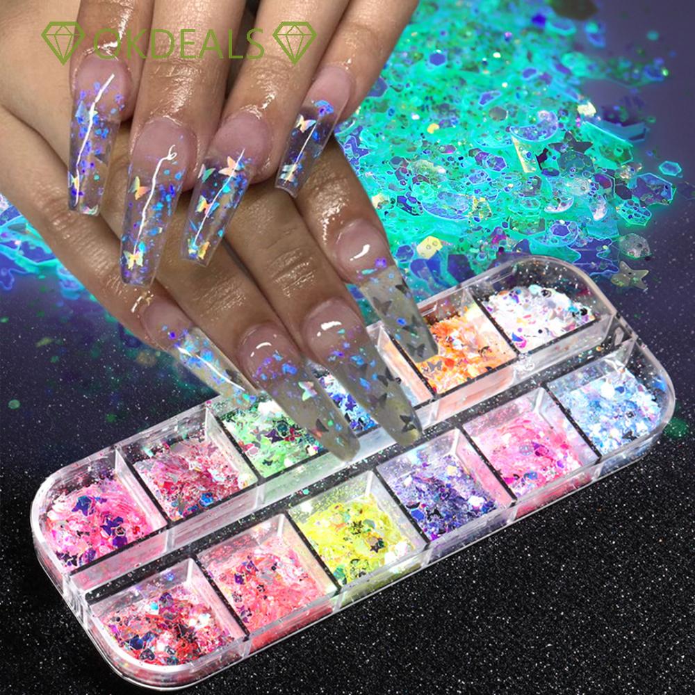 Hạt Kim Sa 3D Đính Móng Nghệ Thuật DIY