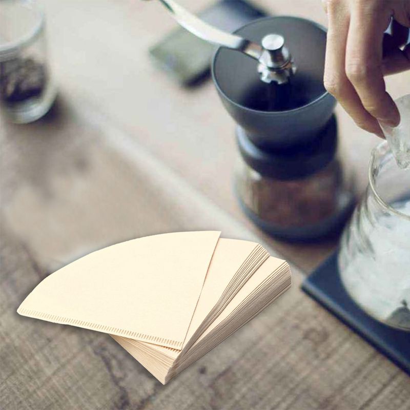 [Hot Sale]V60 Filter Cup Special 102 Coffee Filter Paper Coffee Filter Papers Unbleached Original Wooden Drip Paper Cone Shape Coffee Tools