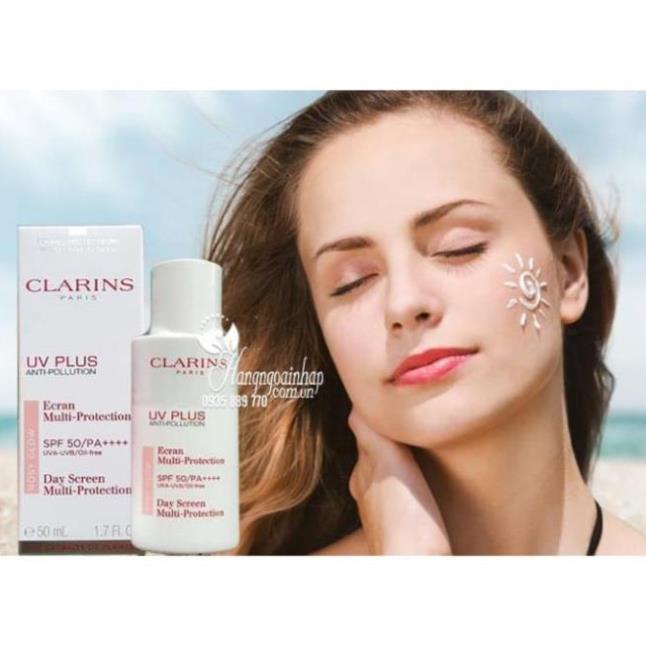 Kem chống nắng Clarins UV Plus SPF50 50ml màu Rosyglow 50ml -thegioimypham1