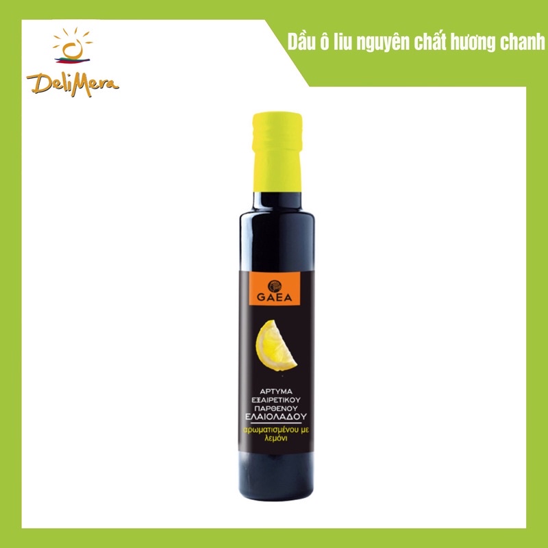 Dầu ô liu nguyên chất cao cấp hương chanh nhãn hiệu Gaea 250ml