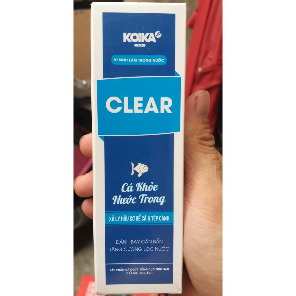 KOIKA-CLEAR VI SINH XỬ LÝ NƯỚC CHUYÊN DÙNG CHO CÁ VÀ TÉP CẢNH, CHAI 100ML
