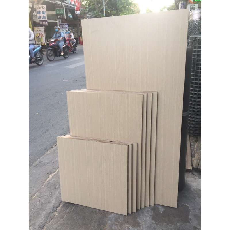 Ván gỗ công nghiệp MDF 60x120x1,8 phủ 2 mặt , ván làm kệ ,tủ , vách ngăn