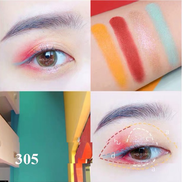 Phấn Mắt Hold Live 4 ô Time Color Eyeshadow Palette Hàng Chính Hãng Hold Live Nội Địa Trung No.HL309 NPP shoptido | BigBuy360 - bigbuy360.vn