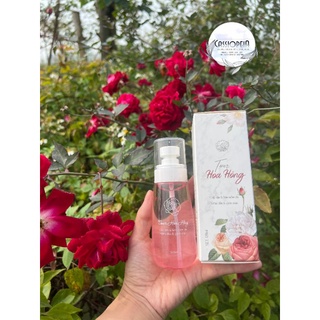 Toner hoa hồng organic 100% thiên nhiên, cấp ẩm da, se lỗ chân lông, dưỡng da láng mịn, căng bóng, giảm dầu nhờn trên da