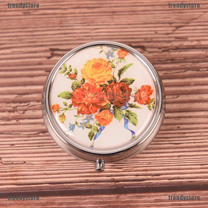 Hộp đựng thuốc bằng kim loại dùng cho trang điểm , màu sắc ngẫu nhiên