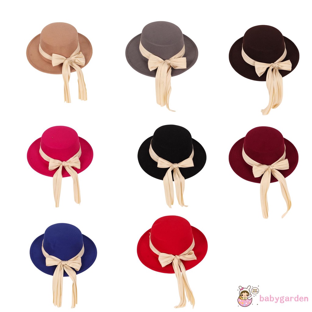 Nón Tai Bèo Đính Nơ Dễ Thương Cho Bé Gái