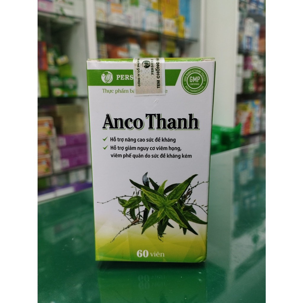 Anco Thanh - Hỗ trợ bổ sung Thymomodulin, Vitamin C, hỗ trợ nâng cao sức đề kháng, giảm nguy cơ viêm họng
