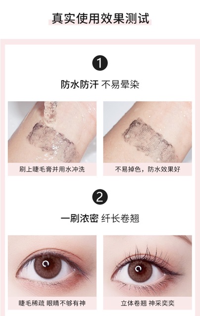 Mascara Lameila 3D siêu vi siêu cưng siêu dài dày cong lâu trôi sỉ rẻ nội địa long lasting mascara chuốt mi