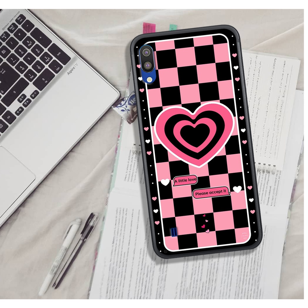 Ốp Lưng Samsung A10 - A01 - A01 CORE - A02 - M10, In Hình &quot;Black Heart&quot; Phong Cách Đẹp.