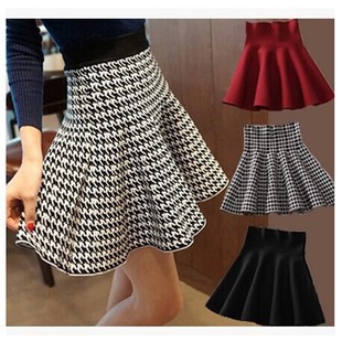 Chân váy xòe lưng cao phong cách Hàn Quốc trẻ trung dành cho nữ