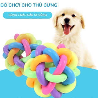 Đồ chơi thú cưng bóng 7 màu có chuông