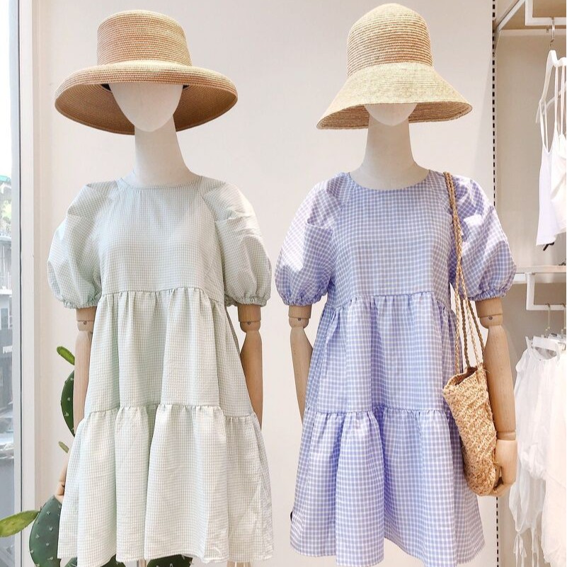 [Mã SKAMSALEP6 giảm 10% tối đa 100K đơn 150K] Đầm babydoll MIEU 2 tầng - HMR15 (Xanh dương đậm) | BigBuy360 - bigbuy360.vn