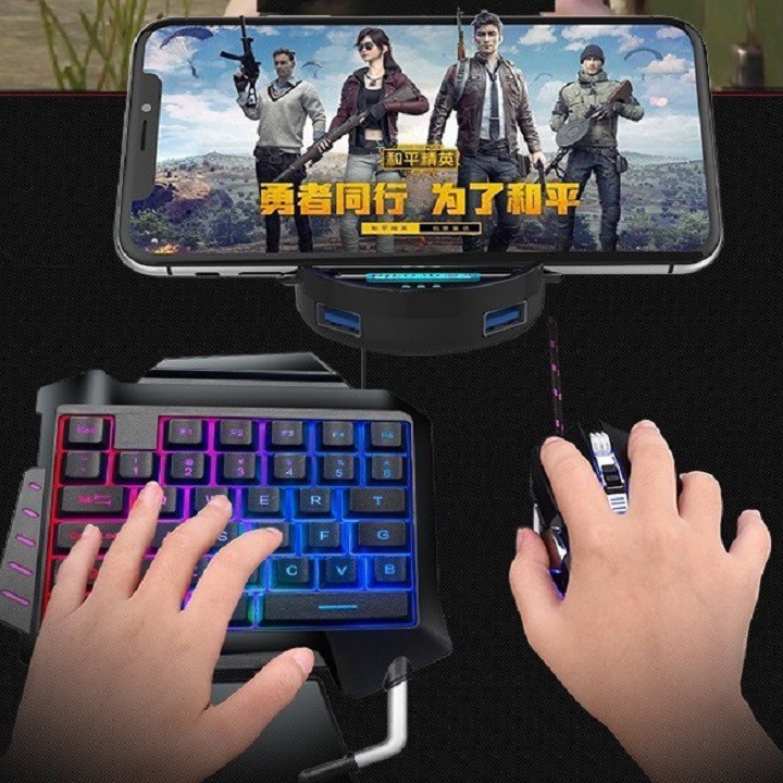 Bộ Chuyển Đổi Chơi Game Pubg Cực Đỉnh Trên Điện Thoại Hình Chảo DILONG Thông Qua Kết Nối Bluetooth 4.0