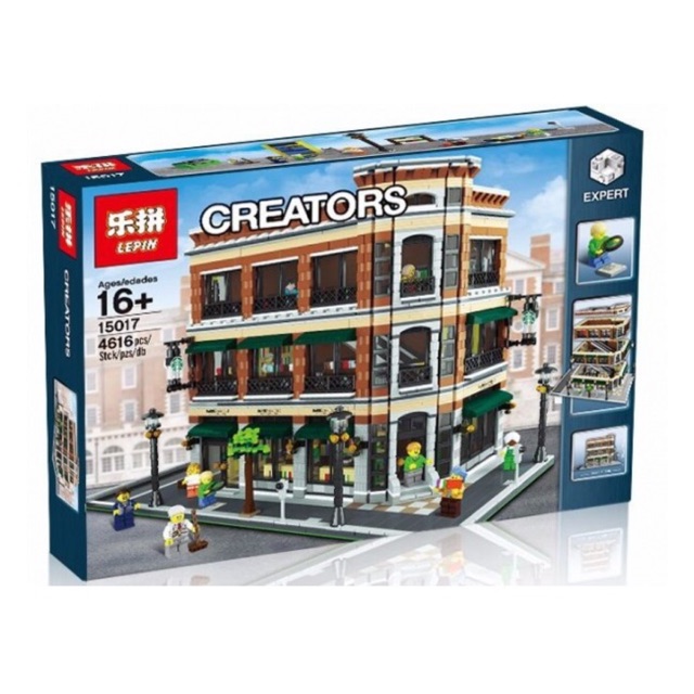 Lepin mã 15017 Mô hình thư viện sách - Đồ chơi xếp hình, lắp ráp thông minh