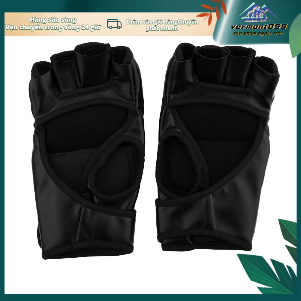 Vermont055 Vermont055 Đánh đấm nửa ngón tay bốc MMA Sparring Glovers Hand Wraps for Sports