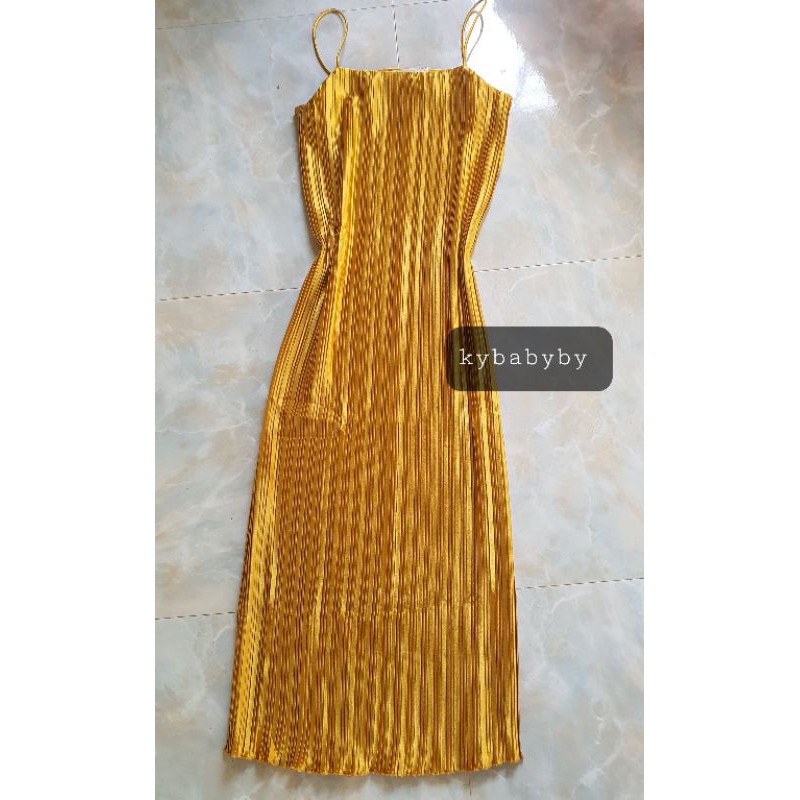 Oder- váy xếp ly 2 dây siêu đep-  kèm ảnh thật | BigBuy360 - bigbuy360.vn