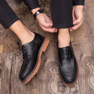 Giày Da Công Sở Phong Cách Retro Thời Trang Cho Nam