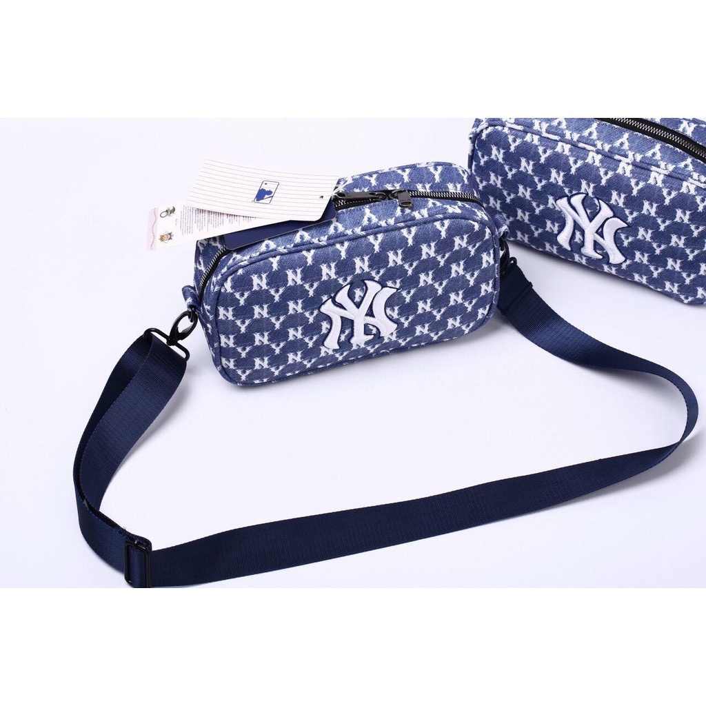 TÚI CHÉO NAM MLB MINI POLYESTE DẾT HÀN QUỐC CAO CẤP, TÚI ĐEO  MÀU ĐEN