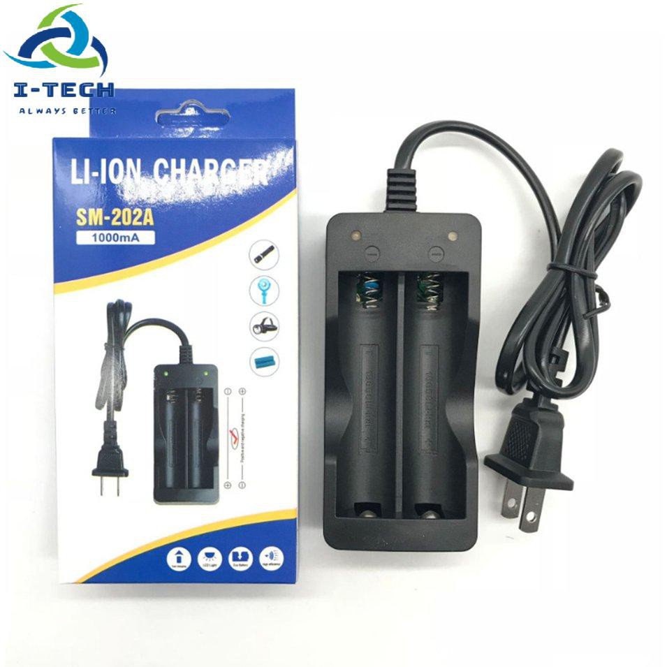Bộ Sạc Pin Lithium 18650 Có Dây Kép