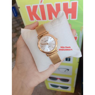 Đồng Hồ Nữ NEOS Dây Lụa Cực Bền-mặt kính sahire nguyên khối chống trầy-chống nước tuyệt đối (ảnh thật)