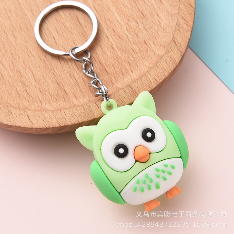 (Siphukien) Móc khóa cú mèo dễ thương 3.8*4.3cm