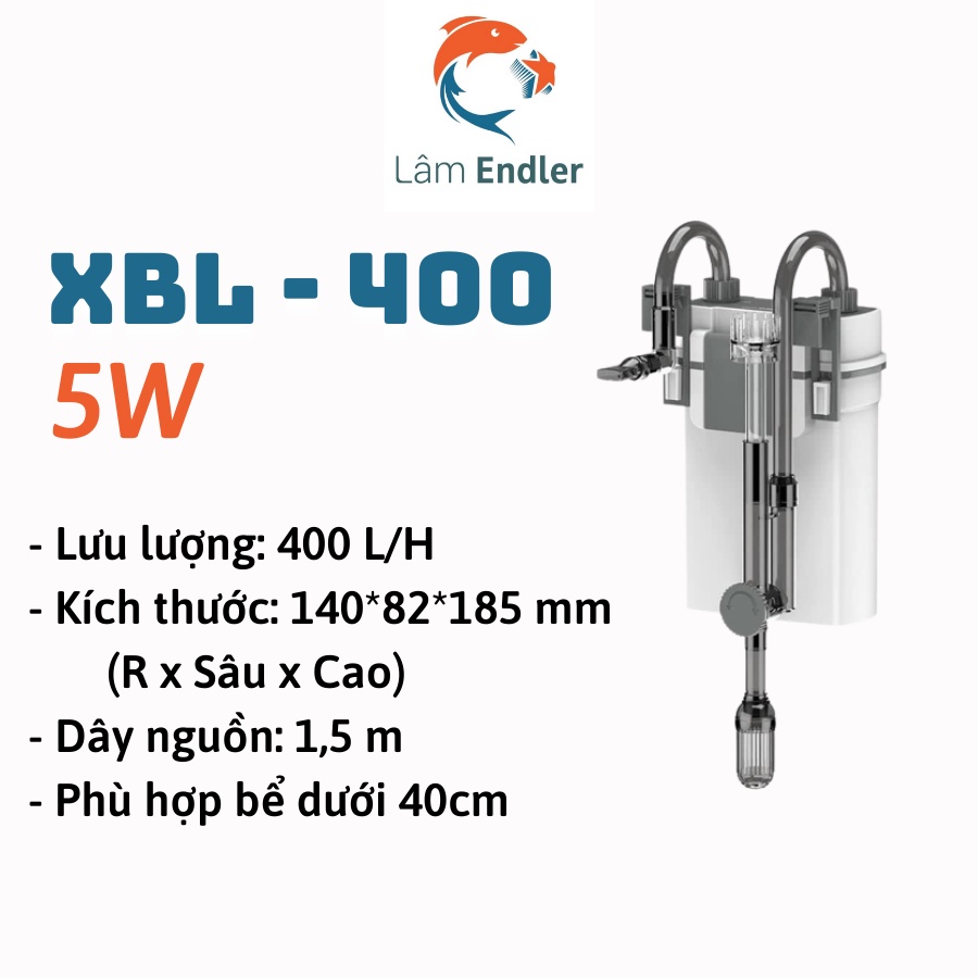 Máy lọc treo Xiaoli Sunsun XBL 300, 400, 500, 600 có hút vàng, máy lọc nước hồ cá cảnh chính hãng