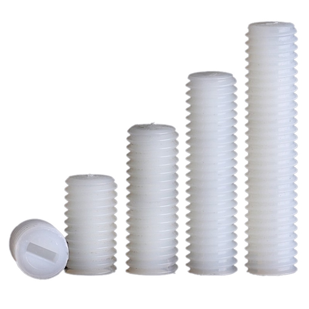 Ốc Vít Đầu Dẹt Bằng Nhựa Nylon M3M4M5M6M10M12 Chuyên Dụng