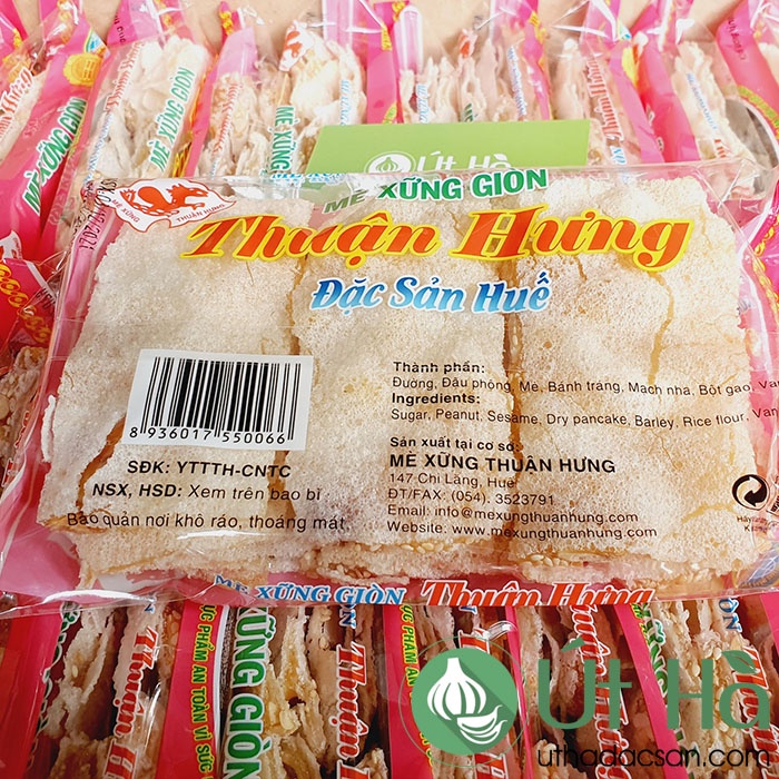 Kẹo Mè Xửng Giòn Thuận Hưng Bịch 150gr Mè Xững Huế Giòn Thơm Ngon - Út Hà Đặc Sản