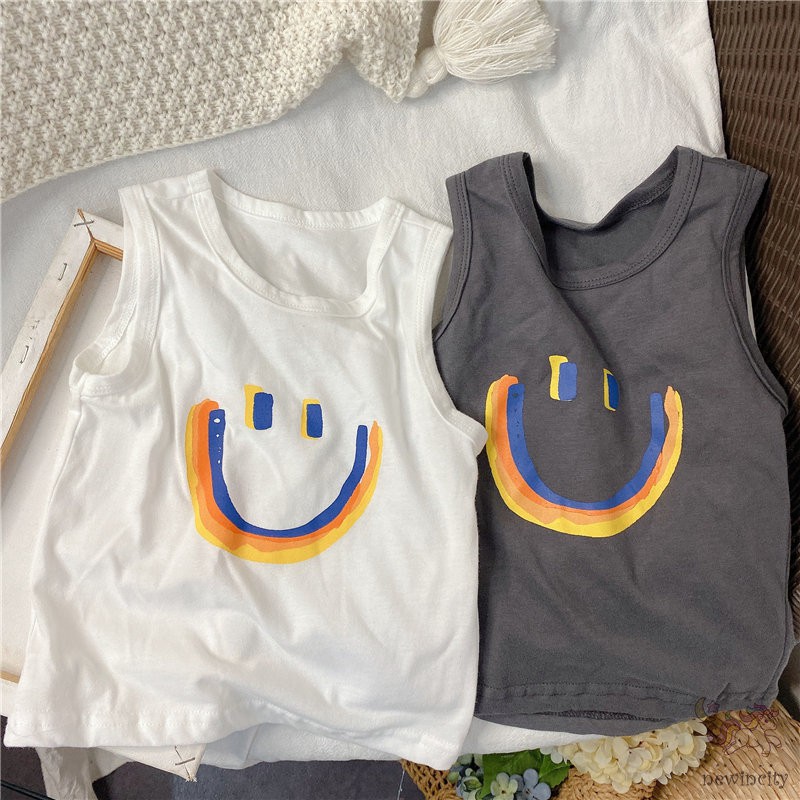 Áo sát nách phong cách Hàn Quốc thể thao thời trang năng động cho bé