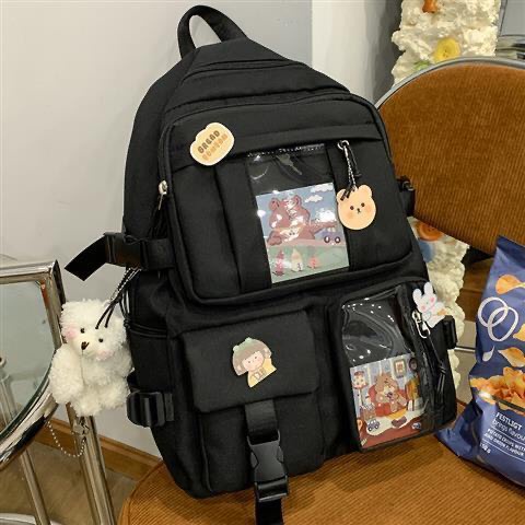 Balo Nữ Đi Học Ulzzang Thời Trang Giá Rẻ, Chống Thấm Nước Màu Pastel Xinh Xắn