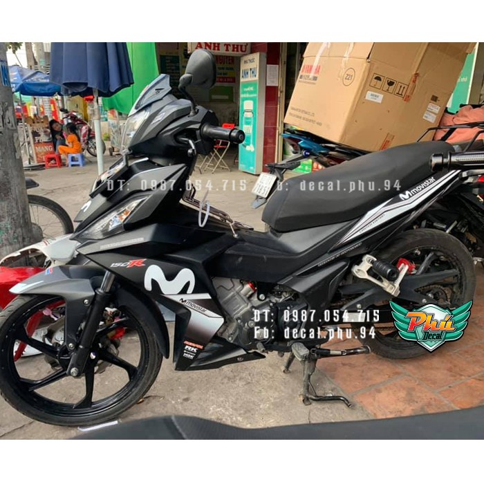 Tem rời Winner Movistar xe đen nhám 1