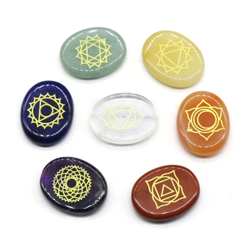 Set Đá Luân Xa Chakra 7 Viên (Mystic House Tarot Shop)